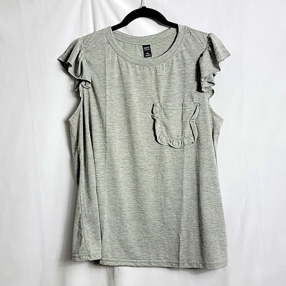 🖤5/$20🖤 NEW..EMERY ROSE. Gray tank top..